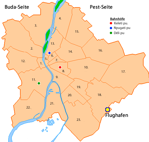 Bezirke von budapest