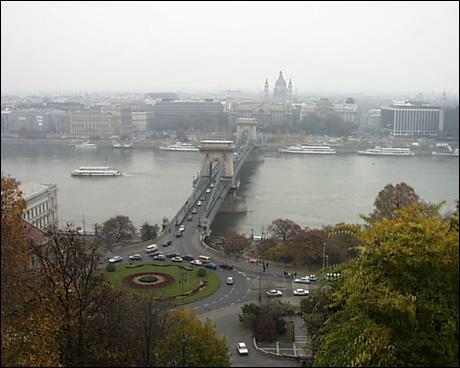 View of the Chain Bridge