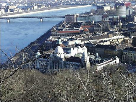 View of the Hotel gellert from Gellert Hill I.